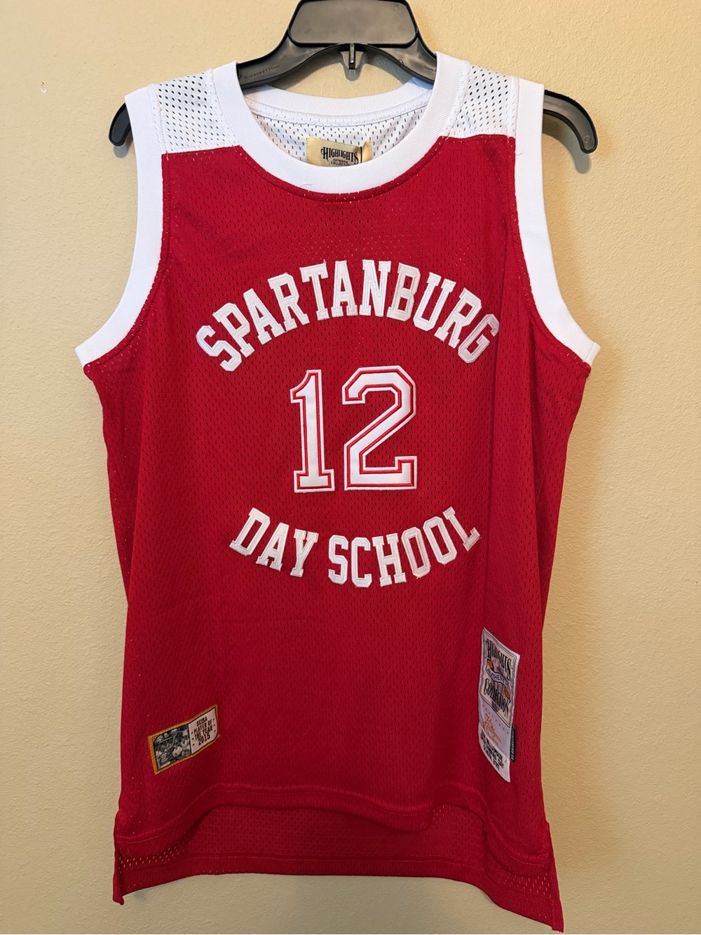 NWT Zion Williamson Spartanburg Day School #12 Jersey Men’s Small Red Mesh